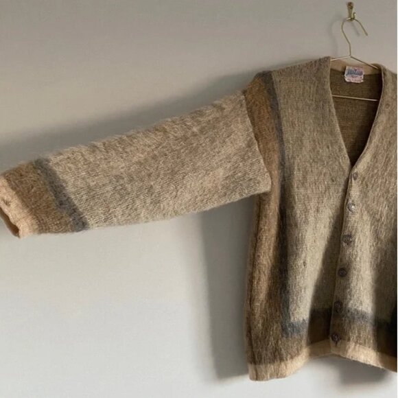 Vintage Jantzen Wool & Mohair Cardigan – Men’s S (Fits up to Women’s L) - Picture 4 of 12
